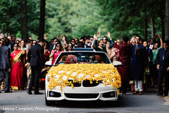 Stunning ride escorts the fun baraat Stunning ride escorts the fun baraat