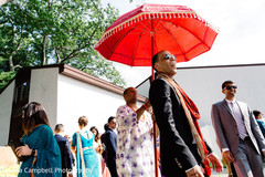 Raja making his entrance to the ceremony venue Raja making his entrance to the ceremony venue