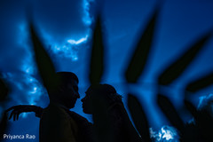 Wonderful Indian bride and groom silhouette capture. Wonderful Indian bride and groom silhouette capture.