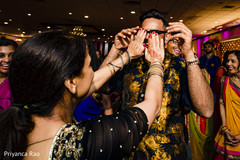 Indian guests celebrating at sangeet. Indian guests celebrating at sangeet.