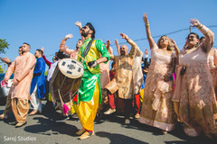Dhol player shot during the baraat Dhol player shot during the baraat