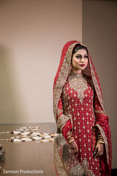 Indian bride during the photo shoot at the venue Indian bride during the photo shoot at the venue