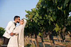 Beautiful indian newlyweds outdoor capture Beautiful indian newlyweds outdoor capture