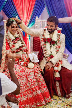 Vibrant portrait of indian couple. Vibrant portrait of indian couple.
