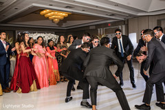 Indian groomsmen during reception celebration. Indian groomsmen during reception celebration.