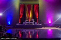 Design of the Indian wedding stage Design of the Indian wedding stage