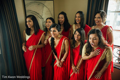 Indian bridesmaids surprised by maharani Indian bridesmaids surprised by maharani