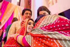 Joyful indian bride's pre-wedding ritual. Joyful indian bride's pre-wedding ritual.