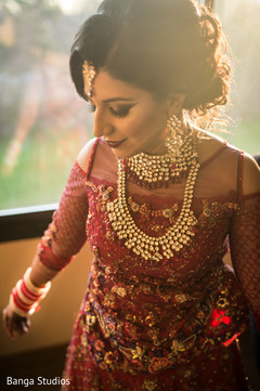 Sweet indian bride getting ready Sweet indian bride getting ready