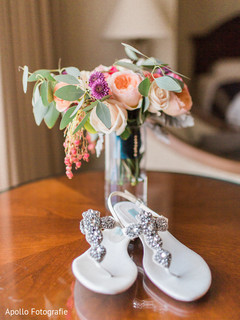 Marvelous Indian bridal white sandals with stones.