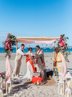 Indian wedding ceremony showering of rice. Indian wedding ceremony showering of rice.