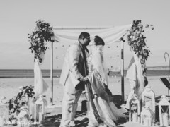 Sweet kiss of Indian couple having their ceremony. Sweet kiss of Indian couple having their ceremony.