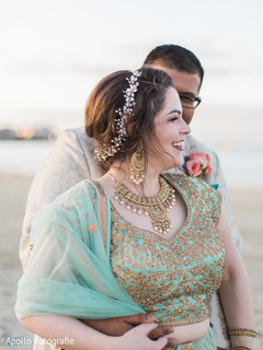 Most romantic Indian bride and grooms beach side photo shoot. Most romantic Indian bride and grooms beach side photo shoot.