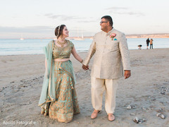 By the beach Indian bride and groom's capture. By the beach Indian bride and groom's capture.