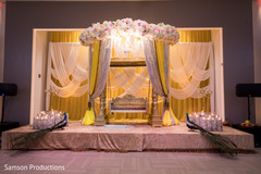 Beautiful sangeet stage with jhula Beautiful sangeet stage with jhula