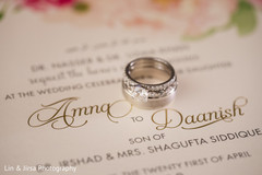 Detail of the Indian wedding ring and invitation Detail of the Indian wedding ring and invitation