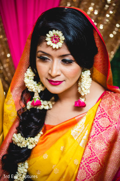 Capture of the beautiful maharani during the Sangeet Capture of the beautiful maharani during the Sangeet
