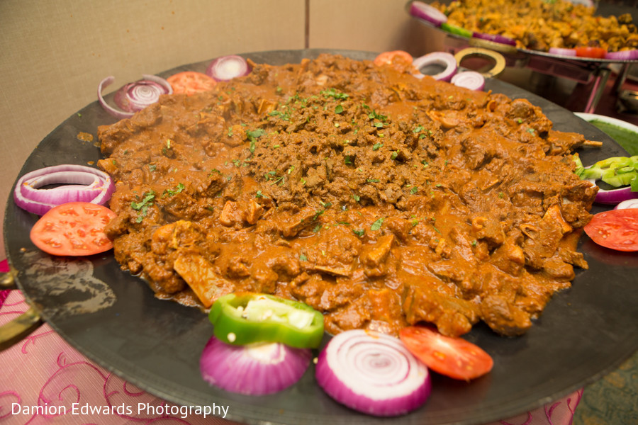 Traditional Indian food capture for the Indian wedding guests Photo
