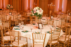 Marvelous table set up for Indian wedding reception.