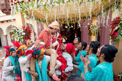 Indian groom's baraat procession. Indian groom's baraat procession.