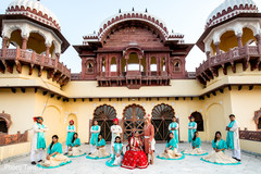 Dazzling shot of Indian couple with special guests Dazzling shot of Indian couple with special guests