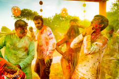 Indian wedding guests having a great time Indian wedding guests having a great time