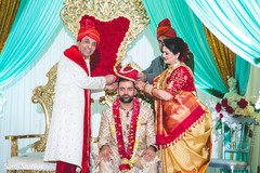 Indian groom with his tilak on forehead. Indian groom with his tilak on forehead.
