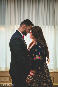 Indian bride and groom tender moment. Indian bride and groom tender moment.