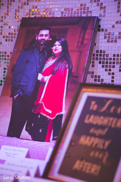 Elegant Indian bride and groom photo decor. Elegant Indian bride and groom photo decor.