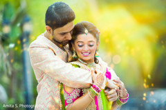 Ravishing Indian couple's wedding attire. Ravishing Indian couple's wedding attire.
