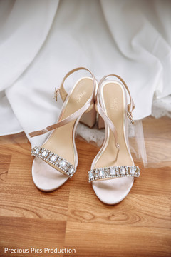 Stones on Indian bridal wedding shoes capture. Stones on Indian bridal wedding shoes capture.
