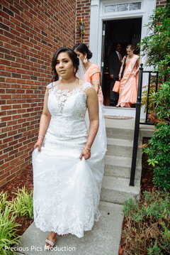 Adorable Indian bride on her way to wedding ceremony. Adorable Indian bride on her way to wedding ceremony.