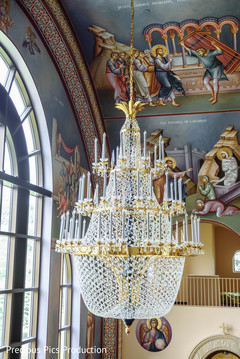 Enchanting Indian wedding chandelier decor. Enchanting Indian wedding chandelier decor.