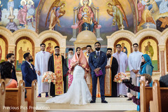 Indian newlyweds at wedding ceremony photo. Indian newlyweds at wedding ceremony photo.