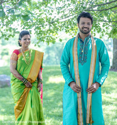 Sweet Indian newlyweds posing for photo shoot. Sweet Indian newlyweds posing for photo shoot.