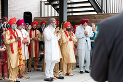 Indian guests during the ending of baraat Indian guests during the ending of baraat