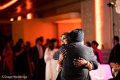 Maharani hugs a special guest at the reception venue Maharani hugs a special guest at the reception venue