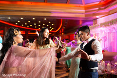 Stunning decor and lightning at the Indian wedding reception Stunning decor and lightning at the Indian wedding reception