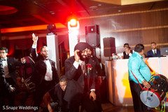 Raja as he starts to dance at the fun Indian wedding reception Raja as he starts to dance at the fun Indian wedding reception