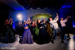 Joyful Indian groomsmen and bridesmaids dance performance. Joyful Indian groomsmen and bridesmaids dance performance.