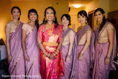Indian bride with bridesmaids capture. Indian bride with bridesmaids capture.