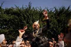 Indian groom during baraat. Indian groom during baraat.