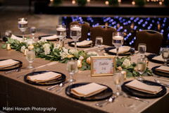 Lovely Indian wedding reception table setup. Lovely Indian wedding reception table setup.