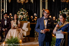 Indian wedding reception speech moment capture. Indian wedding reception speech moment capture.