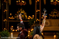 Indian bride and groom's wedding reception game. Indian bride and groom's wedding reception game.
