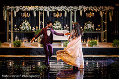 Sweet Indian couple having their first dance. Sweet Indian couple having their first dance.