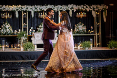 Indian bride and groom first dance capture. Indian bride and groom first dance capture.