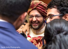 Guests celebrating with the joyful raja Guests celebrating with the joyful raja