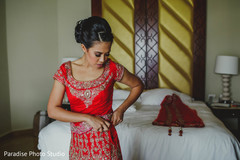 Beautiful indian bride getting ready. Beautiful indian bride getting ready.