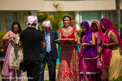 Impressive indian bride's arrival to ceremony. Impressive indian bride's arrival to ceremony.